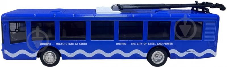Модель TechnoDrive 1:43 Міський тролейбус Дніпро KM250424 - фото 2