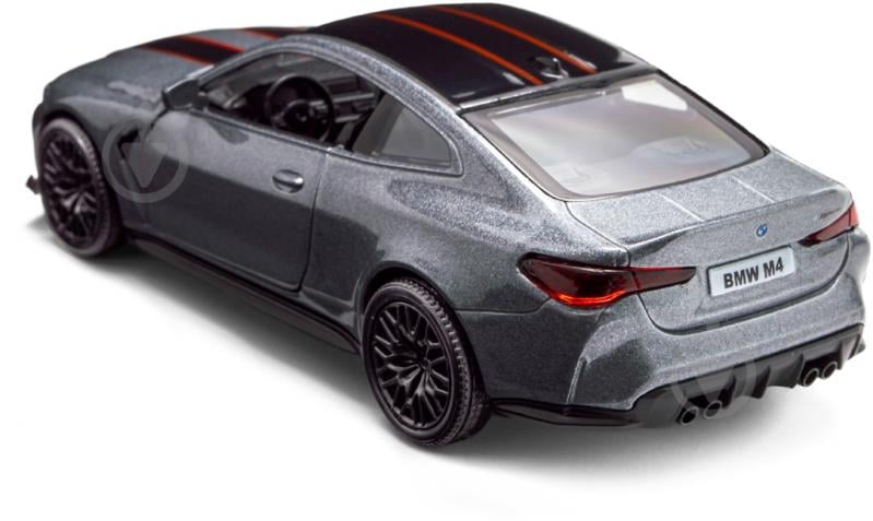 Автомодель TechnoDrive 1:43 BMW M4 CSL 2023 сірий 250436U - фото 4