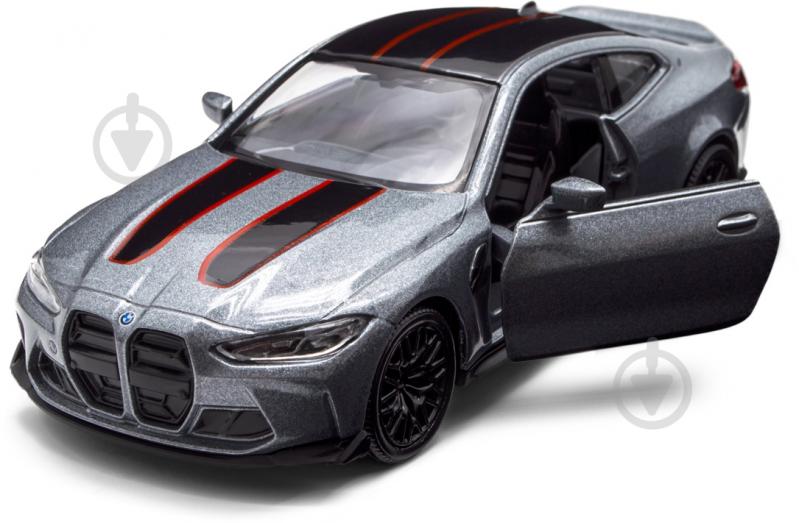Автомодель TechnoDrive 1:43 BMW M4 CSL 2023 сірий 250436U - фото 9