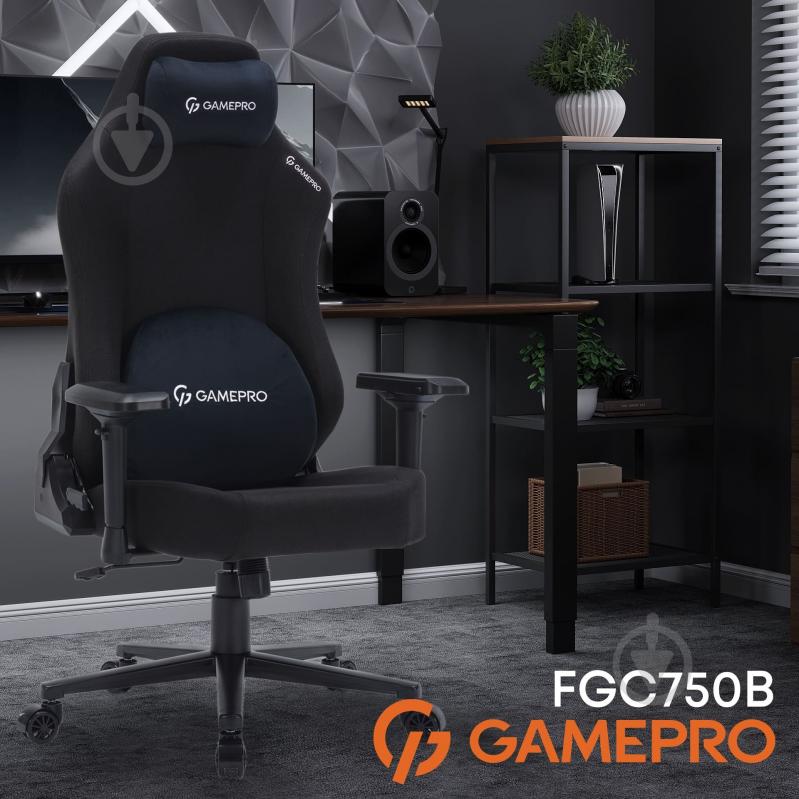 Кресло игровое GamePro FGC750G Size L черный - фото 20