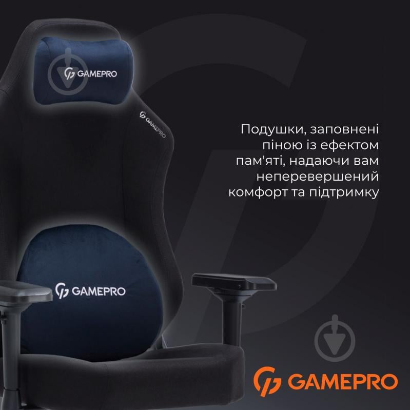 Кресло игровое GamePro FGC750G Size L черный - фото 17