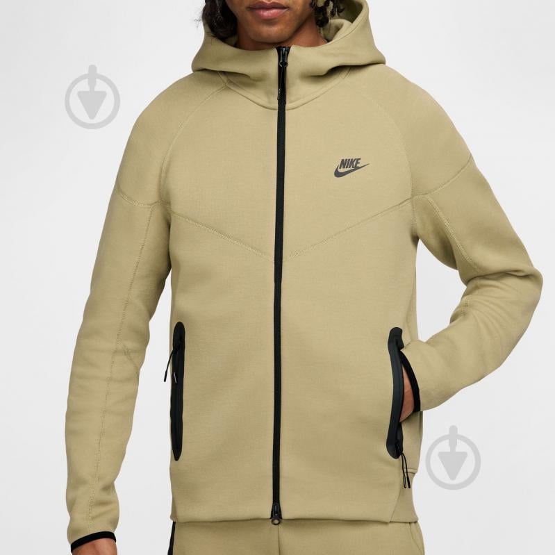 Джемпер Nike M NK TCH FLC FZ WR HOODIE FB7921-277 р.XL бежевый - фото 6