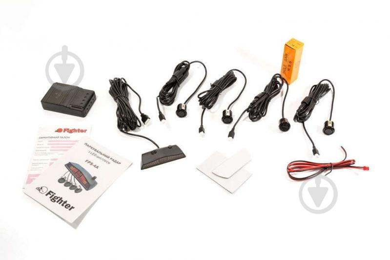 Парковочный радар Fighter FPS-4A Black - фото 4