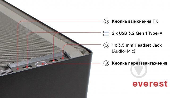 Компьютер Everest Smart (5020_3900) black - фото 9