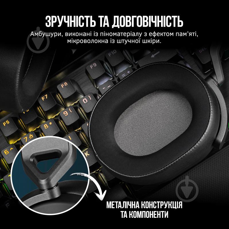 Навушники Corsair HS65 Surround Headset carbon (CA-9011270-EU) - фото 5