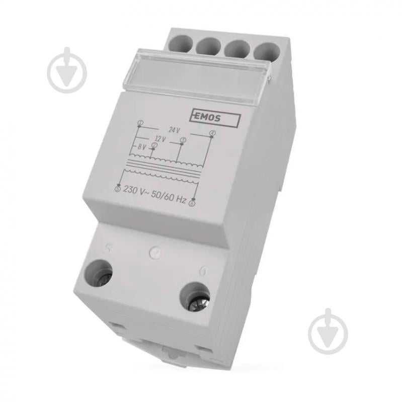 Трансформатор звонка Emos 8/12/24 V белый P57000TR - фото 1