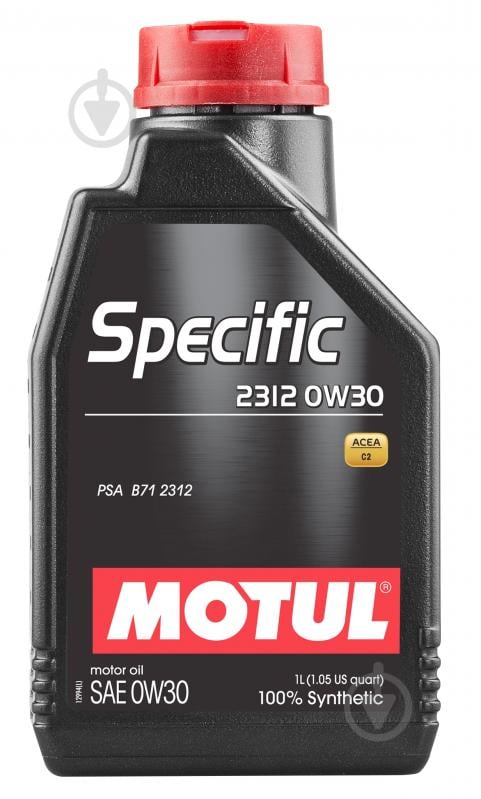 Моторне мастило Motul Specific 2312 0W-30 1 л (SPECIFIC 2312 0W30 1L) - фото 1