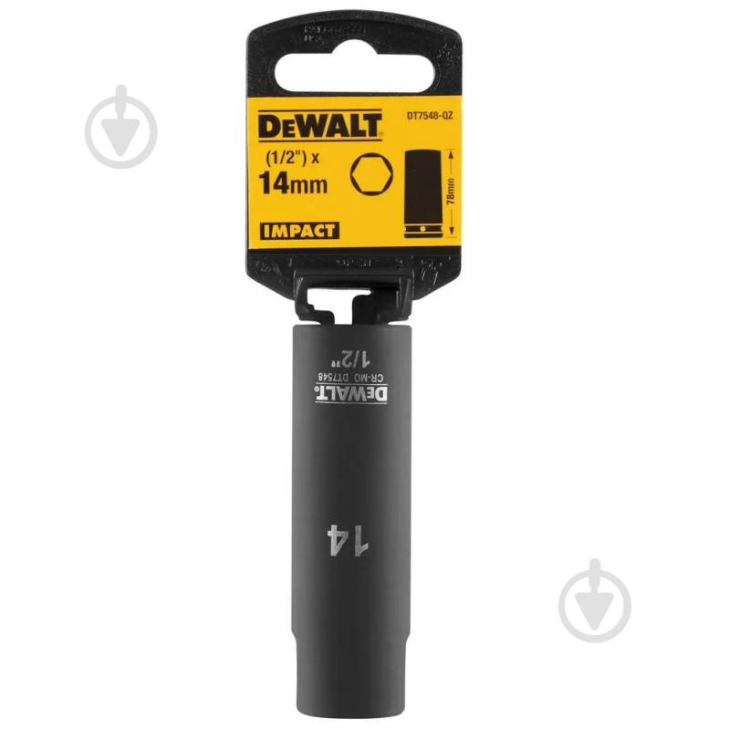 Головка торцевая ударная длинная IMPACT DeWalt 1 шт. DT7548 - фото 2