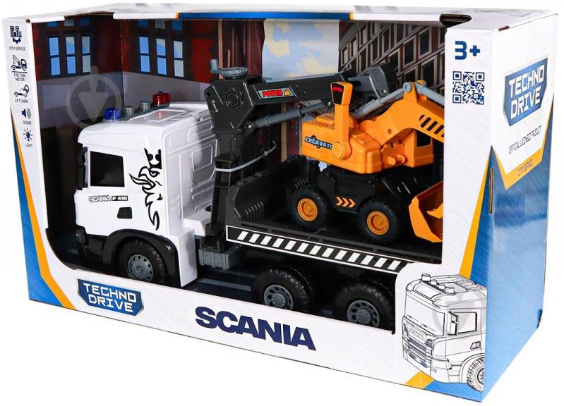 ᐉ Ігровий набір TechnoDrive 1:43 Super Big Truck Автокран Scania