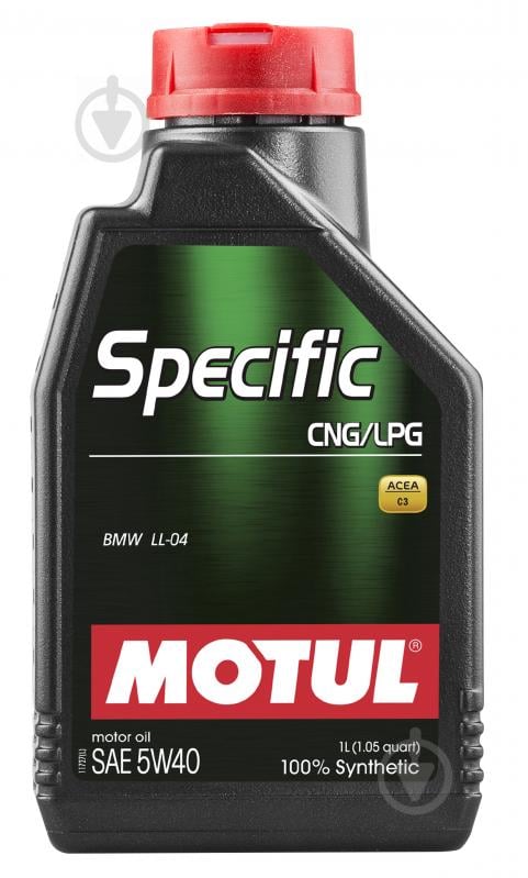 Моторное масло Motul Specific CNG/LPG 5W-40 1 л (SPECIFIC CNG/LPG 5W40 1L) - фото 1