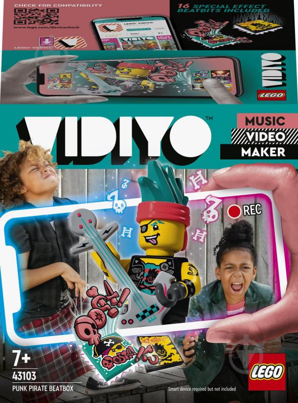 Конструктор LEGO VIDIYO Punk Pirate BeatBox (Куб битбокс «Пират-панк») 43103 - фото 1