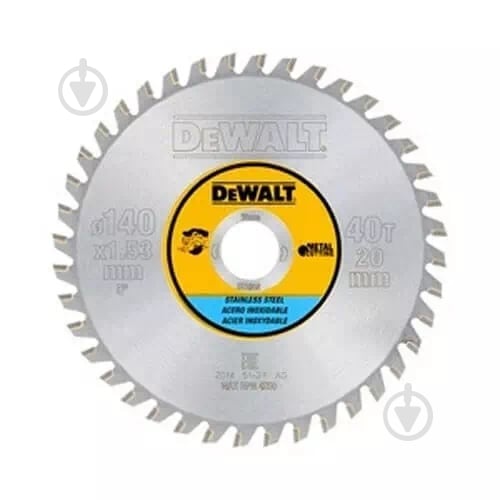 Пильный диск DeWalt 140x20x1,53 Z40 DT1918 - фото 1