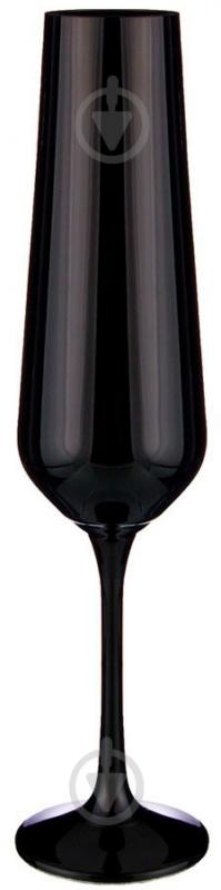 Набор бокалов для шампанского Bohemia Sandra черный 200 мл 6 шт. - фото 1 Набор бокалов для шампанского Bohemia Sandra черный 200 мл 6 шт. - фото 1