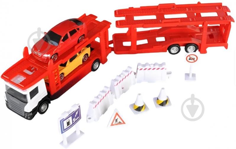 Игровой набор TechnoDrive 1:43 Автоперевозчик Scania 250415U - фото 1 Игровой набор TechnoDrive 1:43 Автоперевозчик Scania 250415U - фото 1