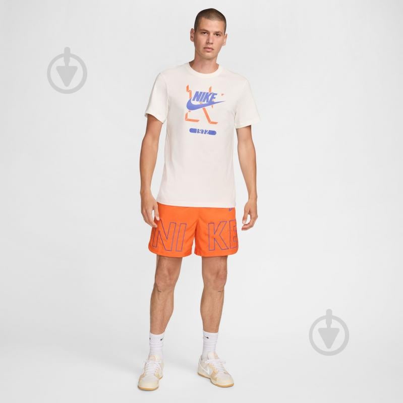 Футболка Nike M NSW TEE 6 MO FUTURA FZ5375-133 р.L бежевый - фото 4