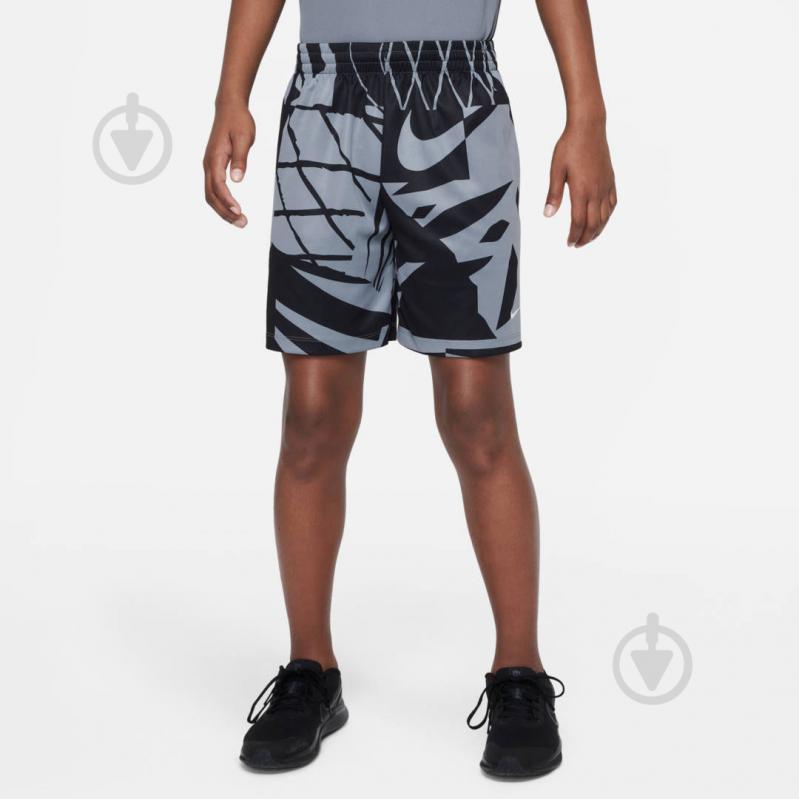 Шорты Nike B NK DF MULTI + SHORT SSNL AOP FB1277-065 р. XL серый - фото 2