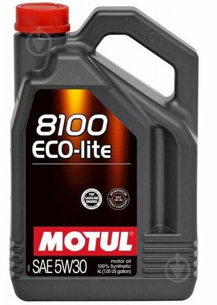 Моторное масло Motul 8100 Eco-lite 5W-30 4 л (8100 ECO-LITE 5W30 4L) - фото 1