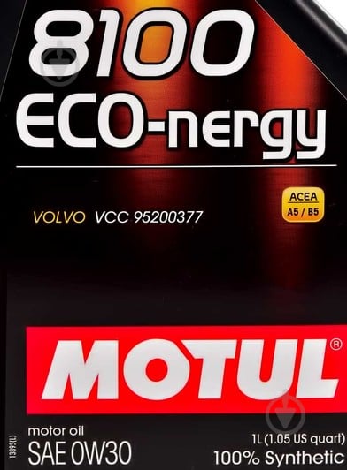 Моторное масло Motul 8100 Eco-Nergy 0W-30 1 л (8100 ECO-NERGY 0W30 1L) - фото 2