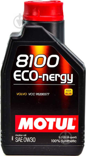 Моторное масло Motul 8100 Eco-Nergy 0W-30 1 л (8100 ECO-NERGY 0W30 1L) - фото 1