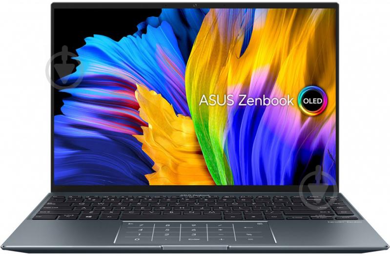 Ноутбук Asus ZenBook 14" (90NB0UQ1-M03950) pine grey - фото 1