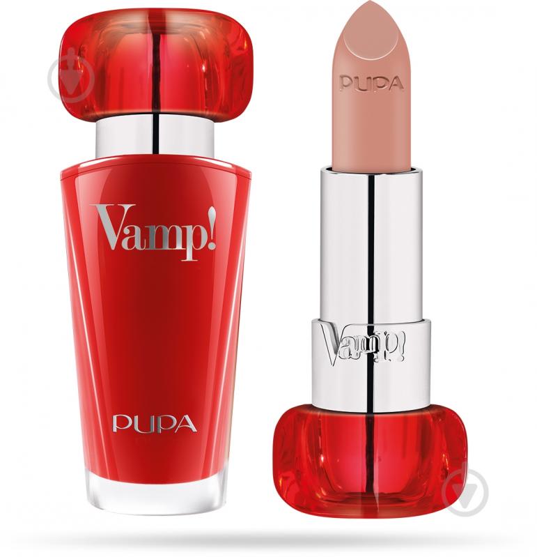 Помада губна Pupa Vamp! Lips Plumping №100 Naked Skin 3,5 г - фото 1 Помада губна Pupa Vamp! Lips Plumping №100 Naked Skin 3,5 г - фото 1