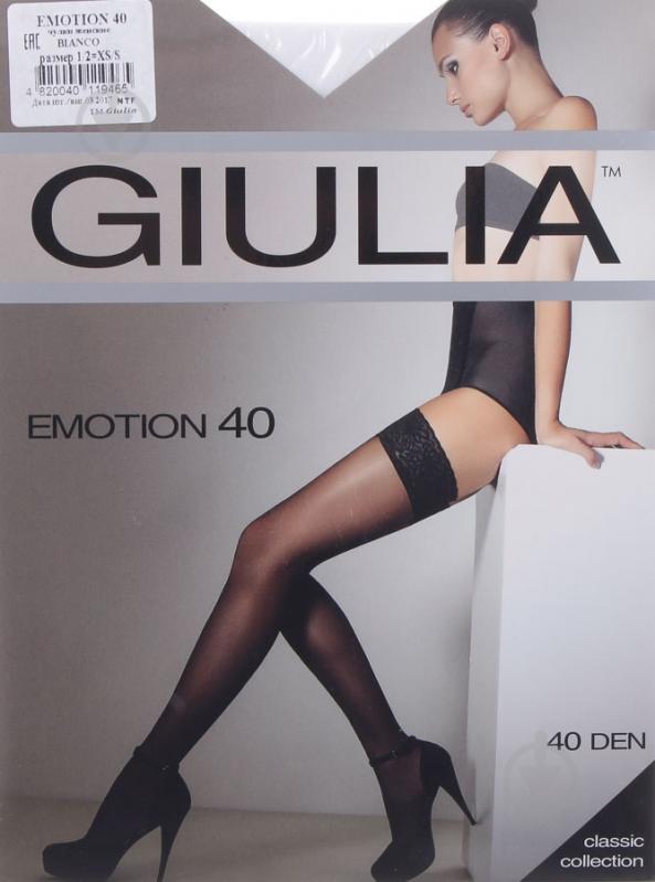 Панчохи Giulia bianco EMOTION р. 1/2 40 den білий - фото 1