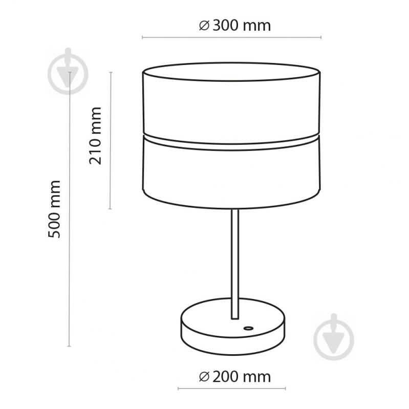 Настольная лампа декоративная TK Lighting Hilton 1x60 Вт E27 черный/золото 5467 - фото 2