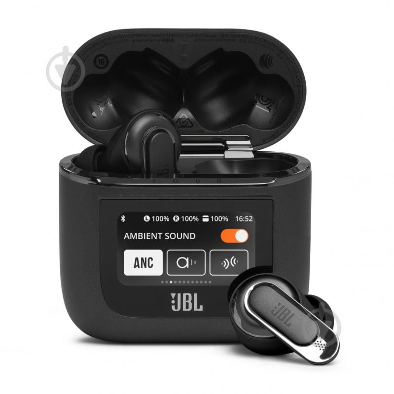 Гарнитура JBL Tour Pro 2 black (JBLTOURPRO2BLK) - фото 1