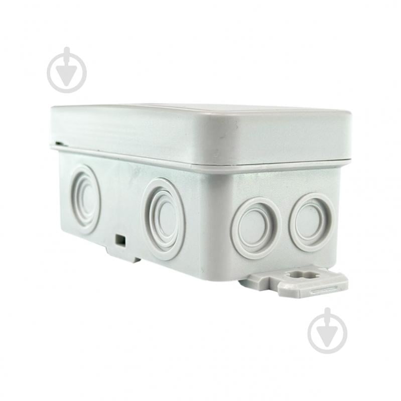 Коробка UEC для відкритого встановлення без отворів 78х36х34 мм (зовн. 85х43х38 мм) IP54 сіра поліетилен JB-078-036-034-IP5 - фото 2