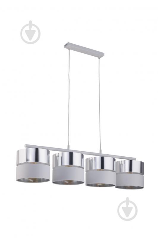 Подвес TK Lighting Hilton 4x60 Вт E27 белый/серебро 4177 - фото 1 Подвес TK Lighting Hilton 4x60 Вт E27 белый/серебро 4177 - фото 1