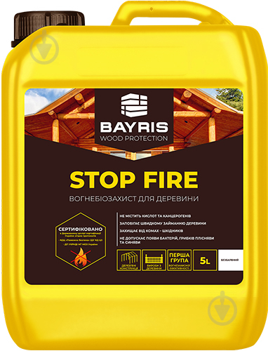 Вогнебіозахист Bayris Stop Fire безбарвний 10 л - фото 1