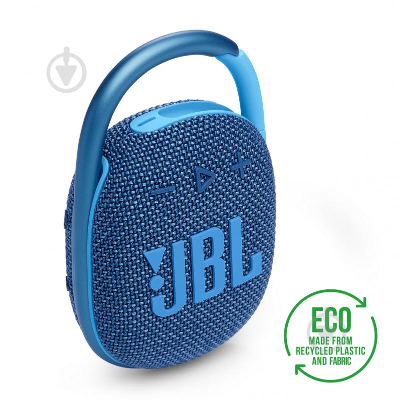 Портативная колонка JBL Clip 4 Eco 1.0 blue (JBLCLIP4ECOBLU) - фото 2