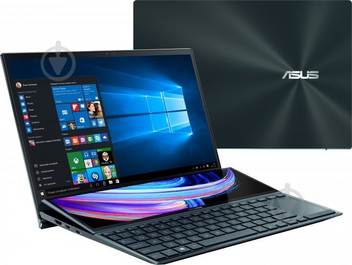 Ноутбук Asus ZenBook Duo 14" (90NB0S41-M03820) celestial blue - фото 11