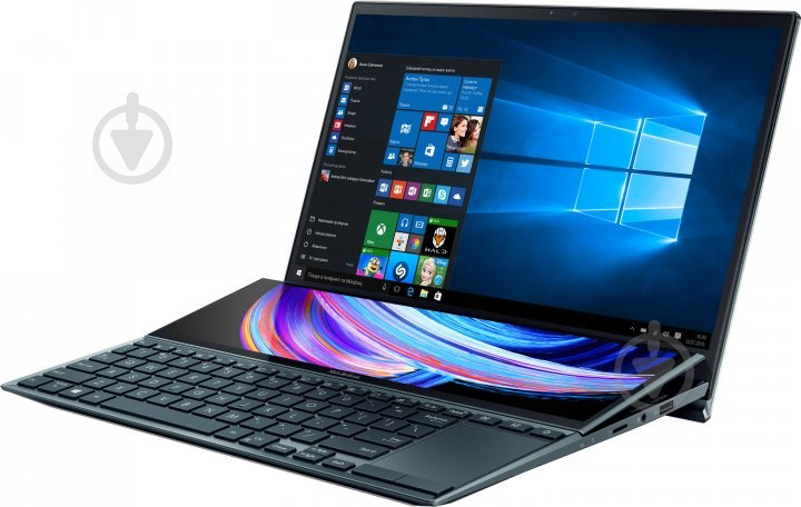 Ноутбук Asus ZenBook Duo 14" (90NB0S41-M03820) celestial blue - фото 5