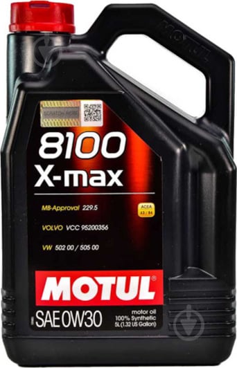 Моторне мастило Motul 8100 X-Max 0W-30 5 л (106571) - фото 1