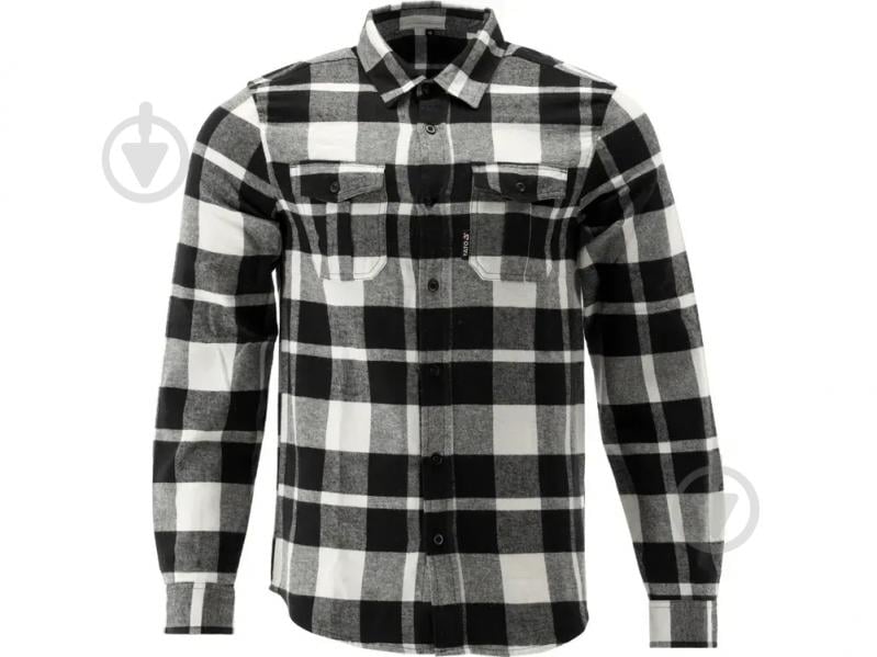 Сорочка YATO фланелева, 77см х 53см YT-78813 р. М чорно-білий - фото 1 Сорочка YATO фланелева, 77см х 53см YT-78813 р. М чорно-білий - фото 1