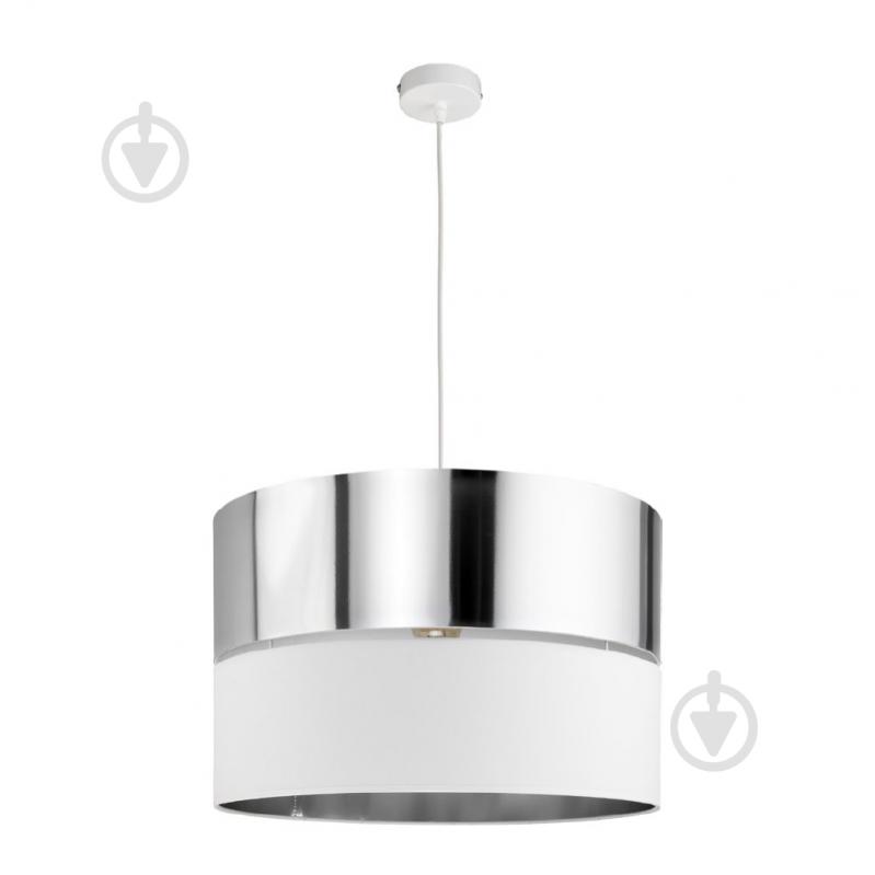 Подвес TK Lighting Hilton 1x60 Вт E27 белый/серебро 4178 - фото 1