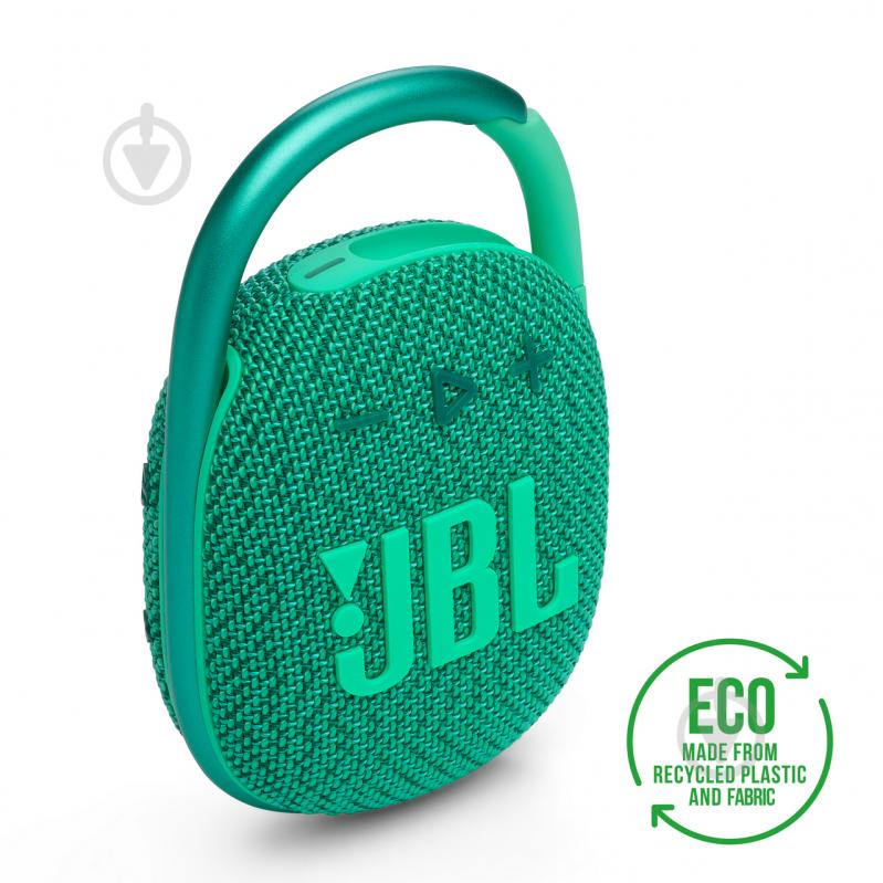 Портативная колонка JBL Clip 4 Eco 1.0 green (JBLCLIP4ECOGRN) - фото 2