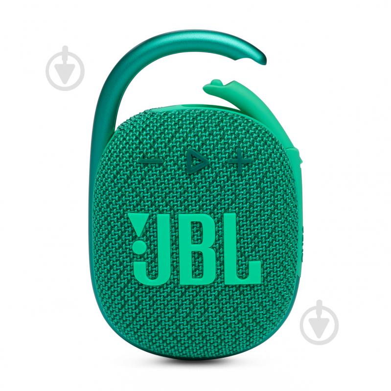 Портативная колонка JBL Clip 4 Eco 1.0 green (JBLCLIP4ECOGRN) - фото 1