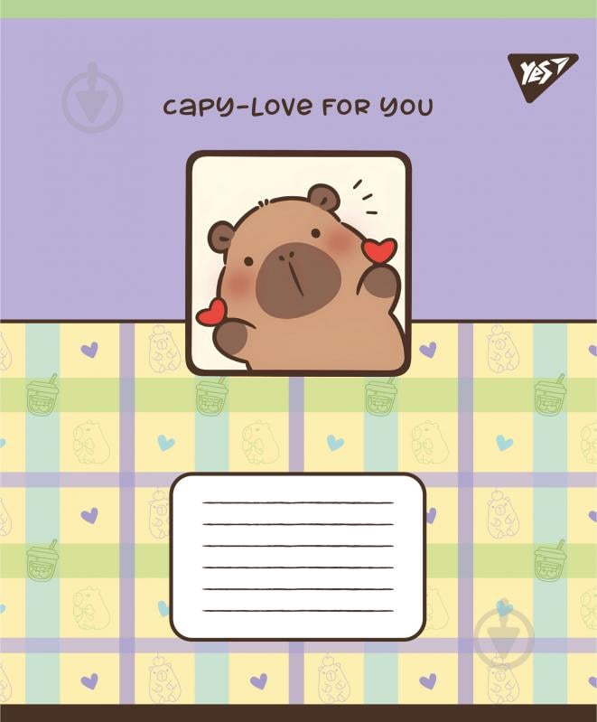 Тетрадь школьная Capy vibes А5 12 листов в косую линию YES - фото 4 Тетрадь школьная Capy vibes А5 12 листов в косую линию YES - фото 4