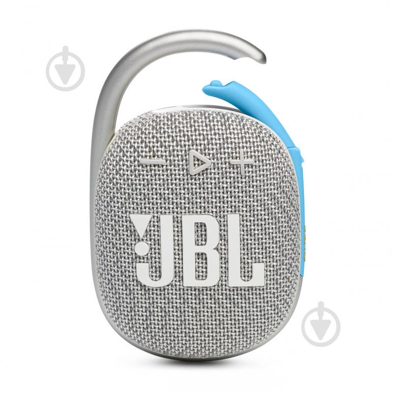 Портативна колонка JBL Clip 4 Eco 1.0 white (JBLCLIP4ECOWHT) - фото 1