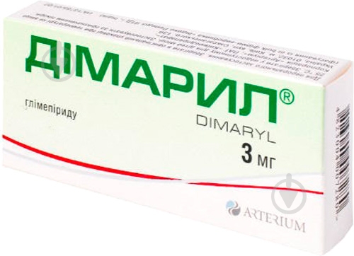 Дімарил №50 (10х5) таблетки 3 мг - фото 1