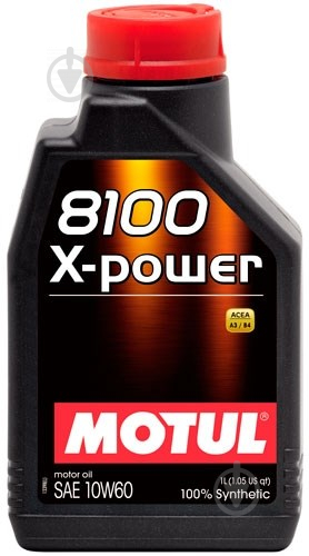 Моторне мастило Motul 8100 X-Power 10W-60 1 л (8100 X-POWER 10W60 1L) - фото 1