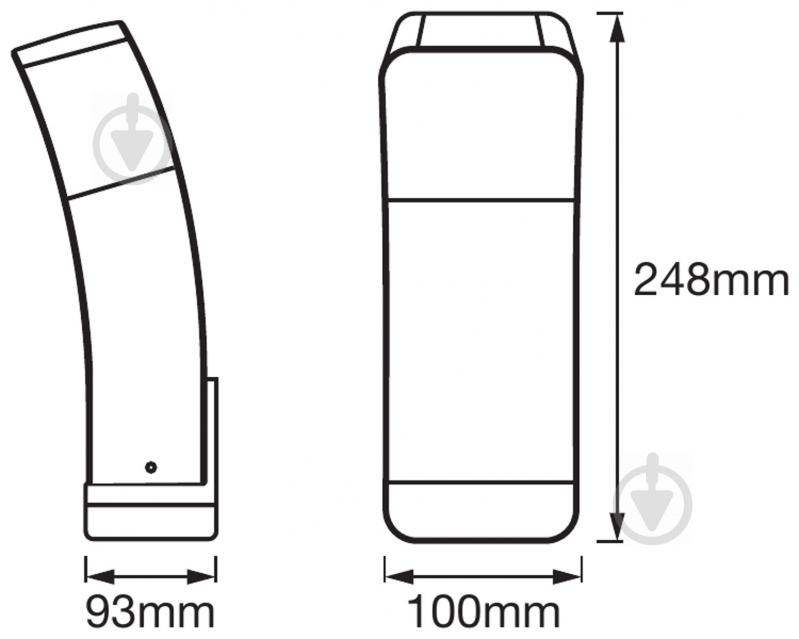 Світильник вуличний настінний Ledvance Smart + Wifi Curve Dg 9 Вт IP44 темно-сірий AC260400055 - фото 5