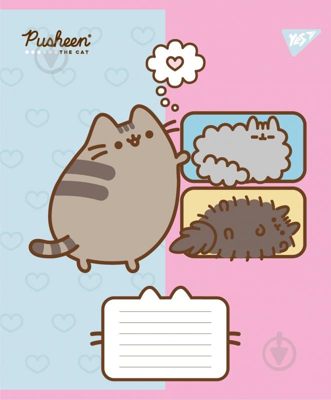 Зошит шкільний Pusheen Funny А5 12 аркушів у косу лінію YES - фото 3