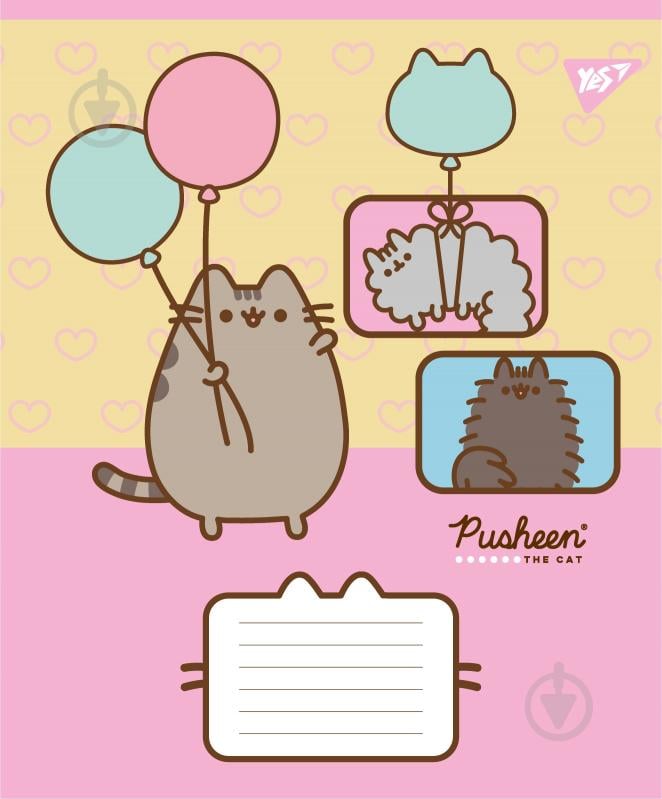Зошит шкільний Pusheen Funny А5 12 аркушів у косу лінію YES - фото 4