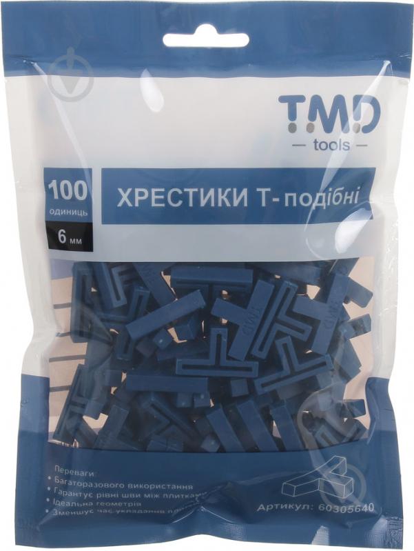 Хрестики для плитки Т-подібні TMD 6 мм 100 шт./уп - фото 1