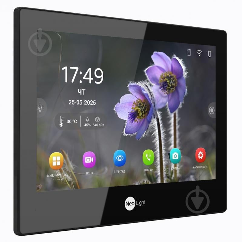 Комплект видеодомофона NeoLight NeoKit 8 WF Pro Black - фото 2