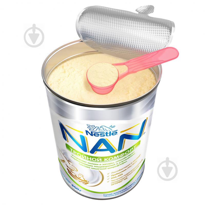 Суха молочна суміш Nestle NAN Потрійний комфорт 400 г - фото 4