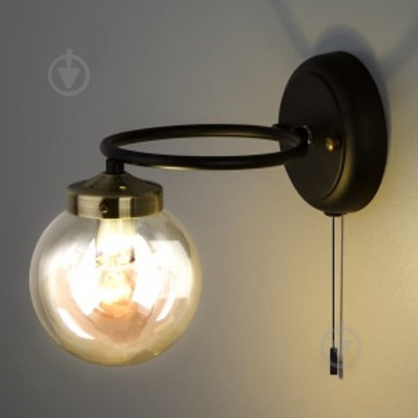 Бра Strotskis Link 1x60 Вт E14 черный 70104/1 - фото 2